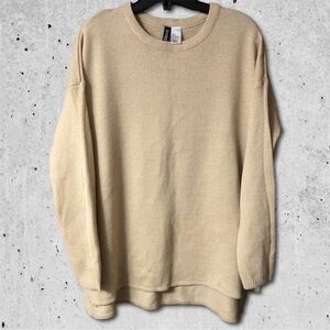 H&M • Beige Tunic Sweater • Small